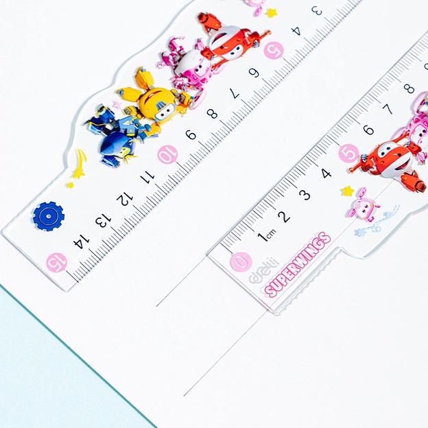 Линейка Deli EH658 Super Wings пластик дл.15см ассорти фото 2