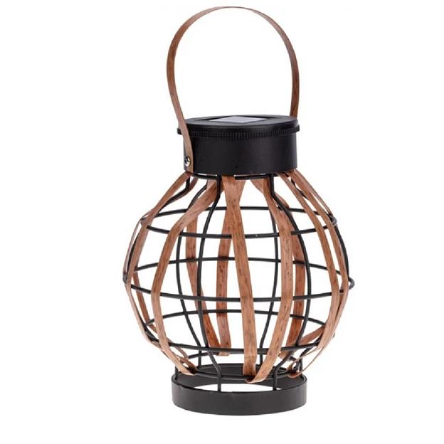 Rexant 602-2408 Светильник садовый Бамбук, 18см, 3000К, встроенный аккумулятор, солнечная панель, коллекция Бали фото 1