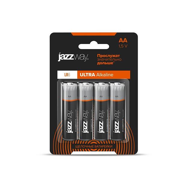 Элемент питания алкалиновый LR6 Ultra Alkaline BL-4 (блист.4шт) JAZZway 5010772 фото 1