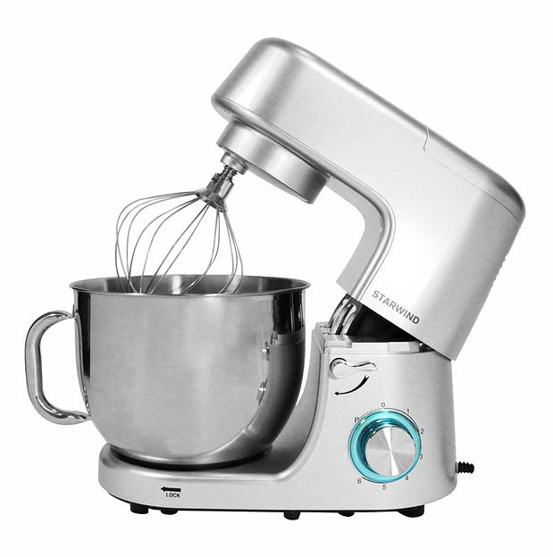 Миксер планетарный Starwind SPM8183 1600Вт серебристый фото 1