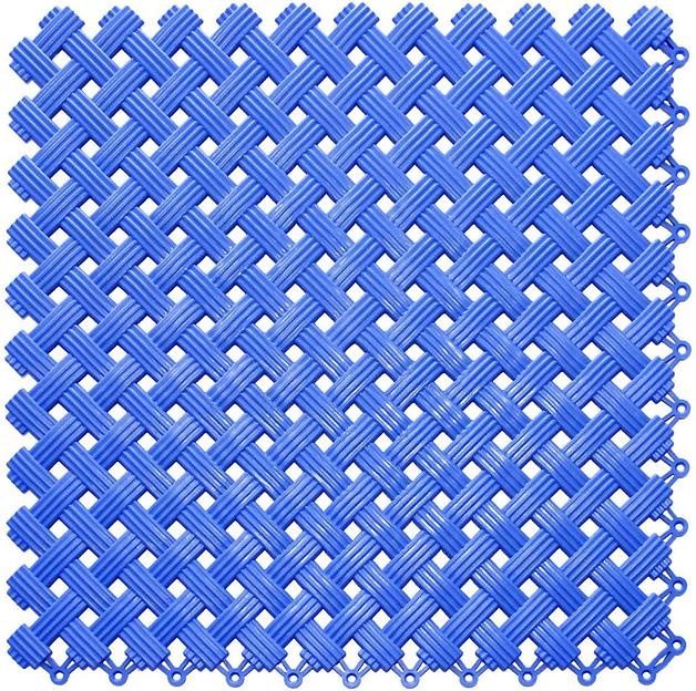 Aqua – антискользящее дренажное покрытие, Цвет Синий RAL 5005, Толщина модуля 9 мм. фото 1