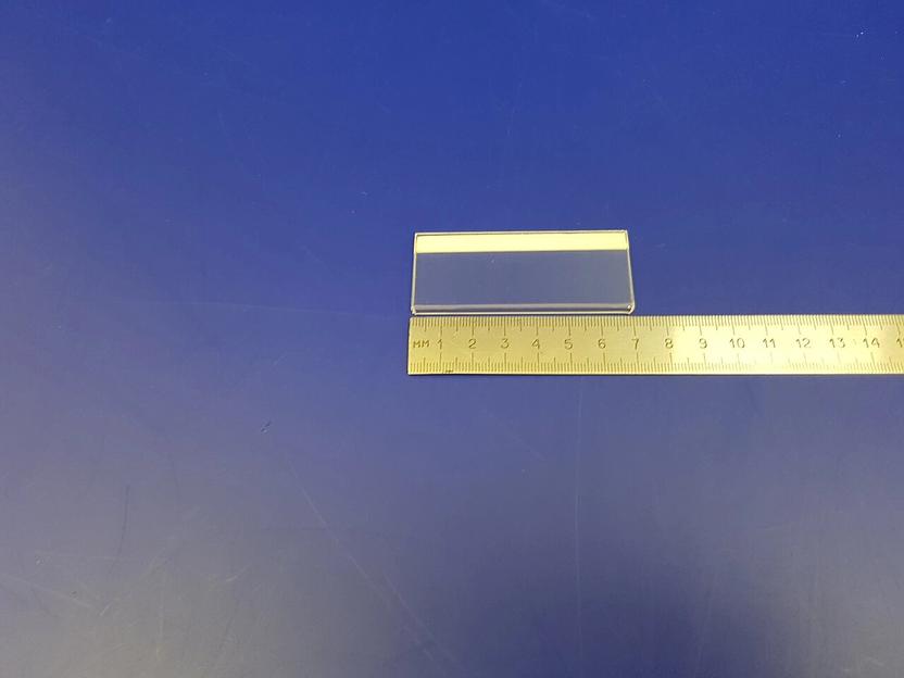 Карман пластиковый для прилавков или витрин (70х30мм.) фото 1