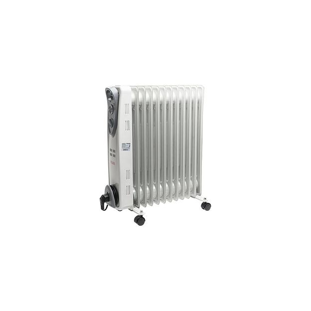 Масляный радиатор Ресанта ОМ-12А, с терморегулятором, 2500Вт, 11 секций, 3 режима, белый [67/3/21] фото 1