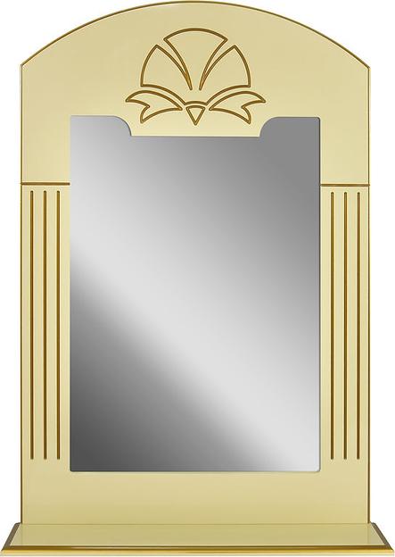 Зеркало-полка Аттика 75 DORATIZ 2711.121, бежевое, патина золото фото 1