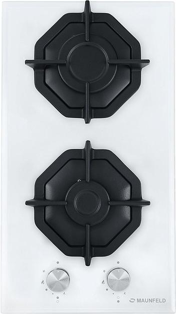 Газовая варочная поверхность Maunfeld EGHG.32.2CW/G белый фото 1