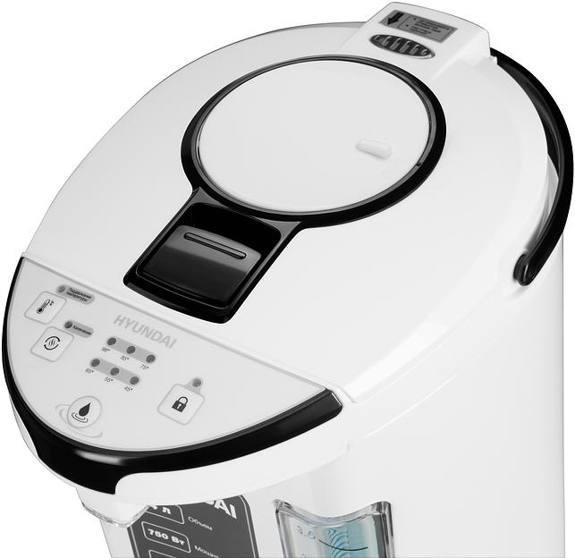Термопот Hyundai HYTP-4840 4л. 750Вт белый/черный фото 6