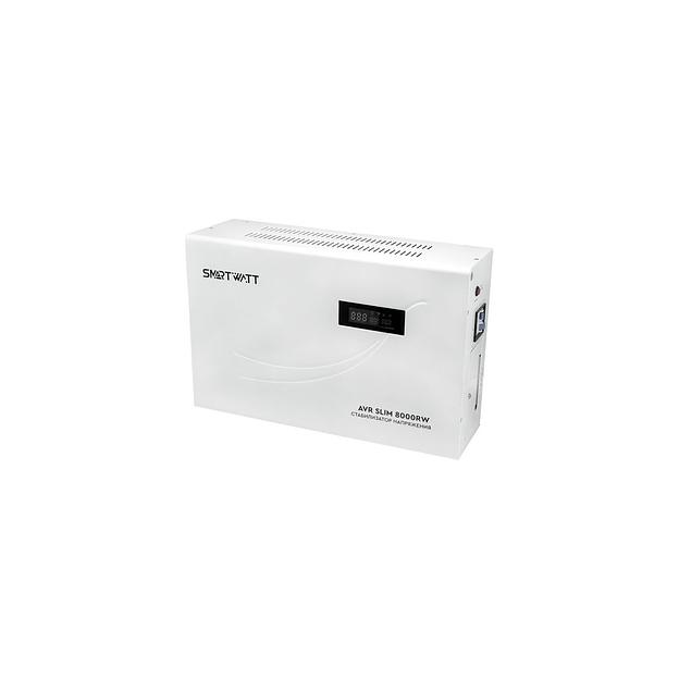 Стабилизатор напряжения SMARTWATT AVR Slim 8000RW белый [4512020310009] фото 1