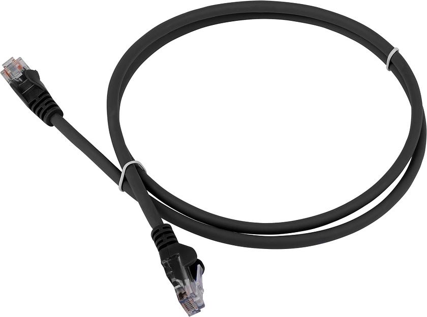 Патч-корд LANMASTER LSZH UTP кат.5e, 1.0 м, черный (LAN-PC45/U5E-1.0-BK) фото 1