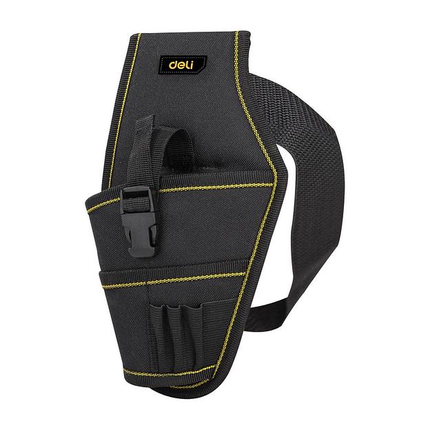 Ящики, сумки для инструментов Deli Поясная сумка-кобура монтажника Deli DL430004 260 x 150 мм, 4 кармана, ткань Оксфорд 600D фото 1