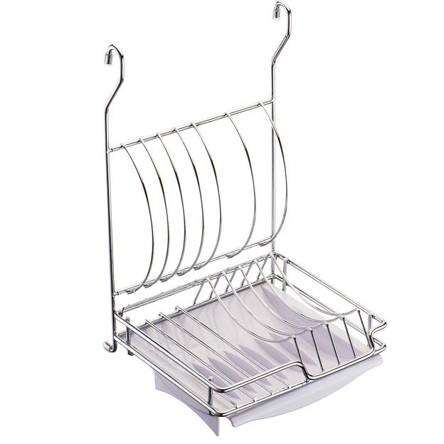 Сушка для посуды навесная (355х264х382мм), хром фото 1
