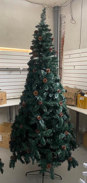 Искусственная ель с шишками 180 см ОПТ фото 1