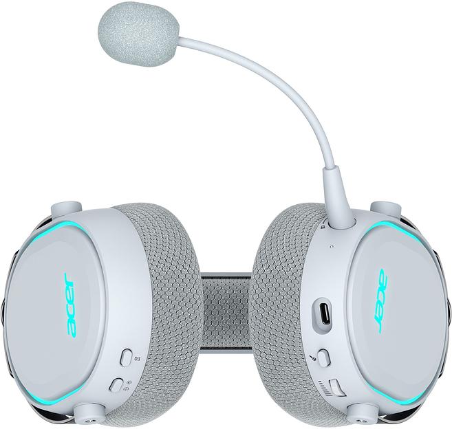 Наушники с микрофоном Acer OHR303 белый мониторные BT/Radio оголовье (ZL.HDSEE.00A) фото 8