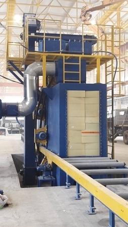 Проходная дробеметная установка вертикального типа для балки фото 3