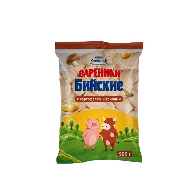Вареники с картофелем и грибами «Бийские», 900 г ОПТ фото 1