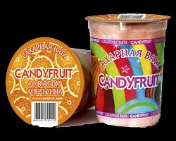 Сахарная вата «CANDYFRUIT» апельсин, 20 гр/12 шт ОПТ фото 1