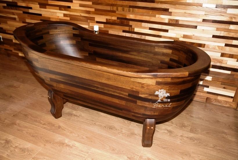 Ванна из дерева — Мореный дуб фото 5