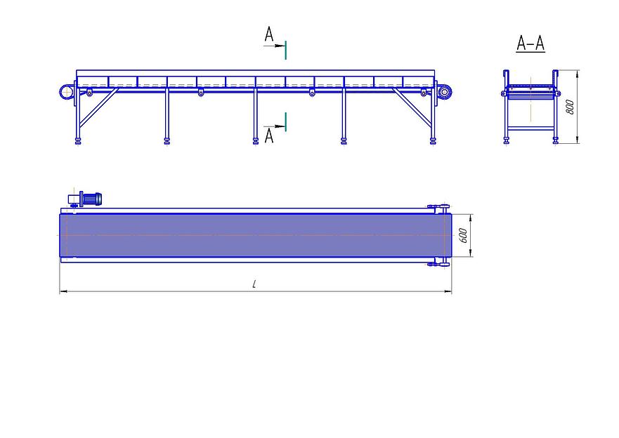 Транспортер ленточный ВИ-1023 для подачи живой птицы в зону навески фото 5
