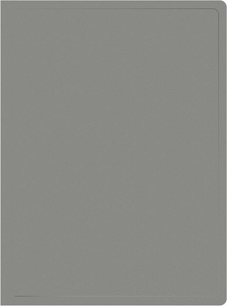 Папка с 40 прозр.вклад. Silwerhof Eco SE-V40GREY A4 пластик 0.5мм серый фото 1