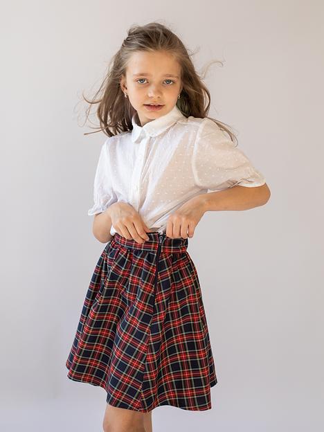 Юбка школьная на девочку KristiKlo в клетку ОПТ фото 5