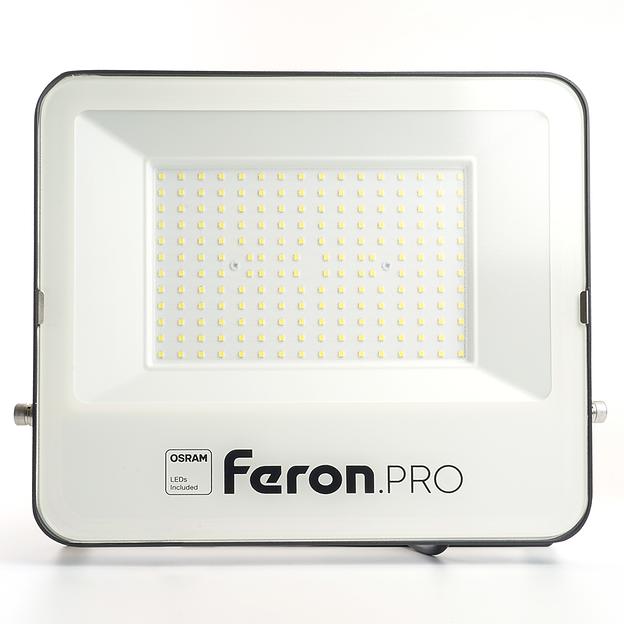 Прожектор светодиодный ДО-150w 6400К 15000Лм IP65 черный Feron.PRO фото 2