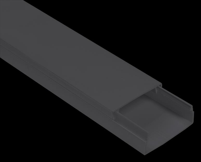 Кабель-канал 40х25 ЭЛЕКОР черный (24м) фото 1