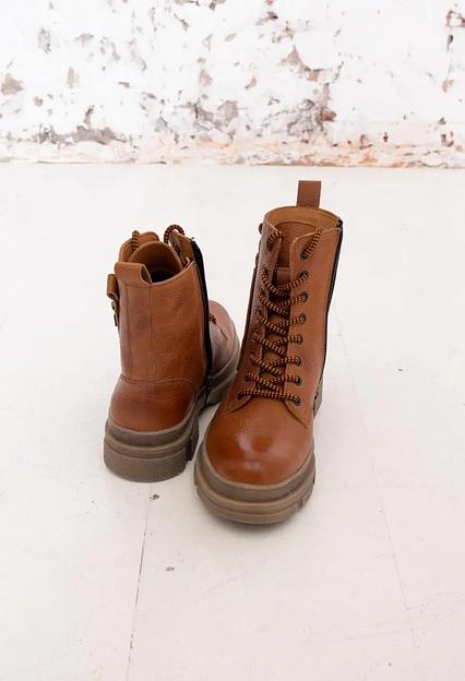 Ботинки зимние женские Onkei коричневая кожа, арт.M956-1R ОПТ фото 6