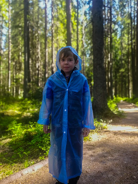 Детский виниловый дождевик на кнопках фото 1