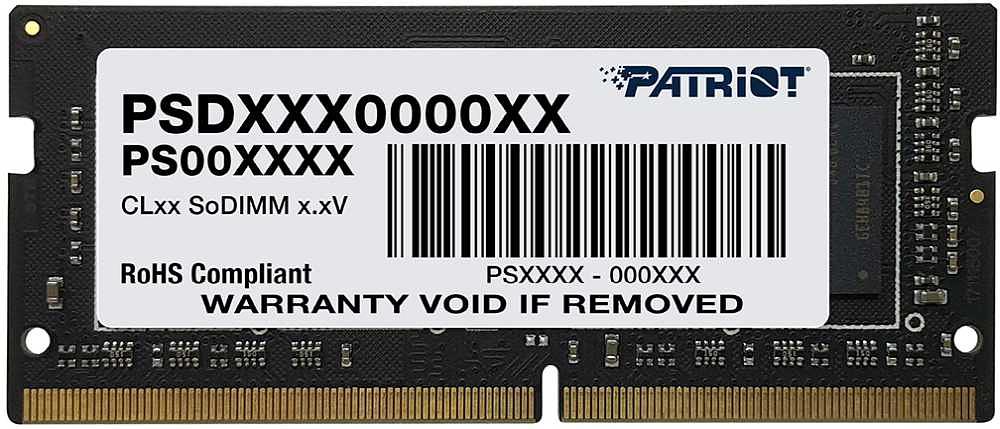 Память DDR4 16Gb 2666MHz Patriot PSD416G266681S RTL PC4-21300 CL19 SO-DIMM 260-pin 1.2В фото 1
