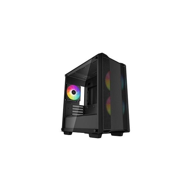 Корпус mATX DeepCool CC360 ARGB, Micro-Tower, без БП, черный [r-cc360-bkapm3-g-1] фото 1