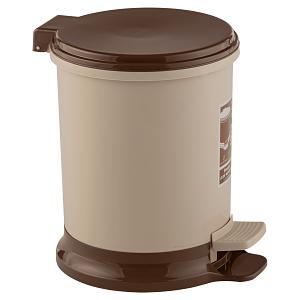 Ведро педальное (бежевый, 11 л) фото 1