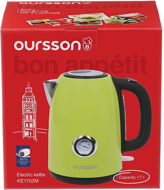 Чайник электрический Oursson KE1752M 1.7л. 2200Вт зеленый корпус: металл/пластик (KE1752M/GA) фото 6
