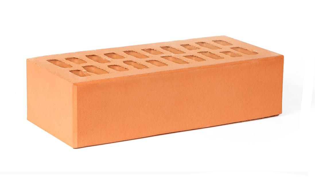 Кирпич лицевой одинарный гладкий «Барселона» (Персик) фото 1