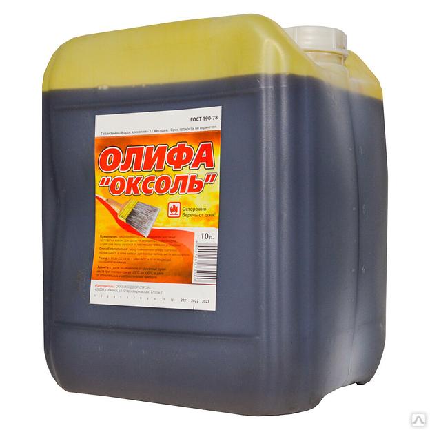 Олифа «ОКСОЛЬ» 10л канистра ПЭТ фото 1