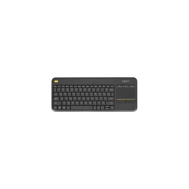 Клавиатура Logitech K400 Plus, USB, Радиоканал, черный [920-007173] фото 1