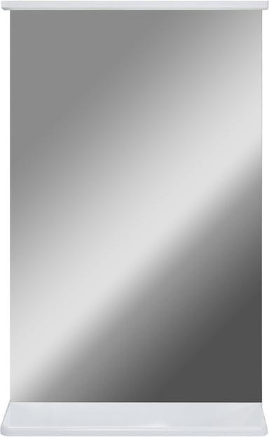 Зеркало-полка Лайт 50 DORATIZ 2711.105, белая фото 1
