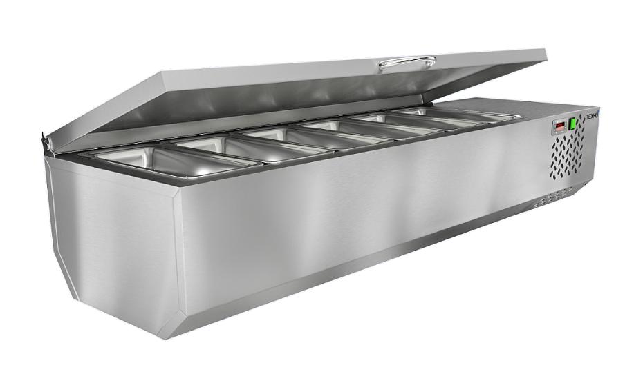 Витрина охлаждаемая настольная С крышкой МВО-620 (2280x385x290 мм) фото 1