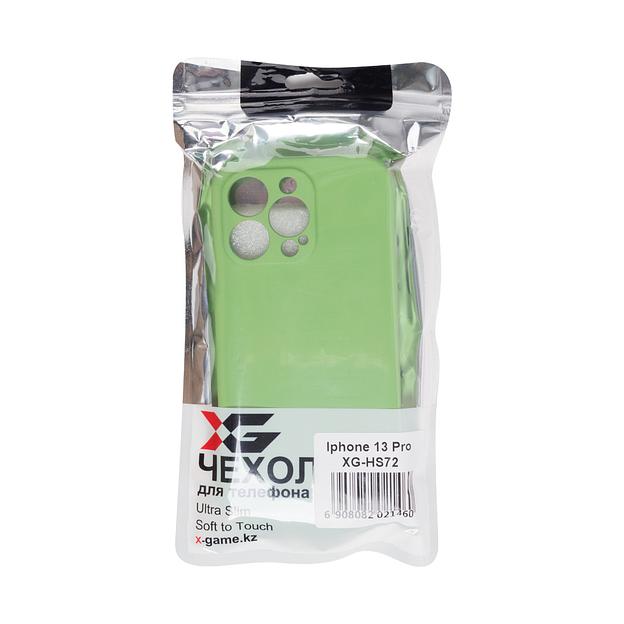 Чехол для телефона  X-Game  XG-HS72  для Iphone 13 Pro  Силиконовый  Мятный  Пол. пакет фото 3