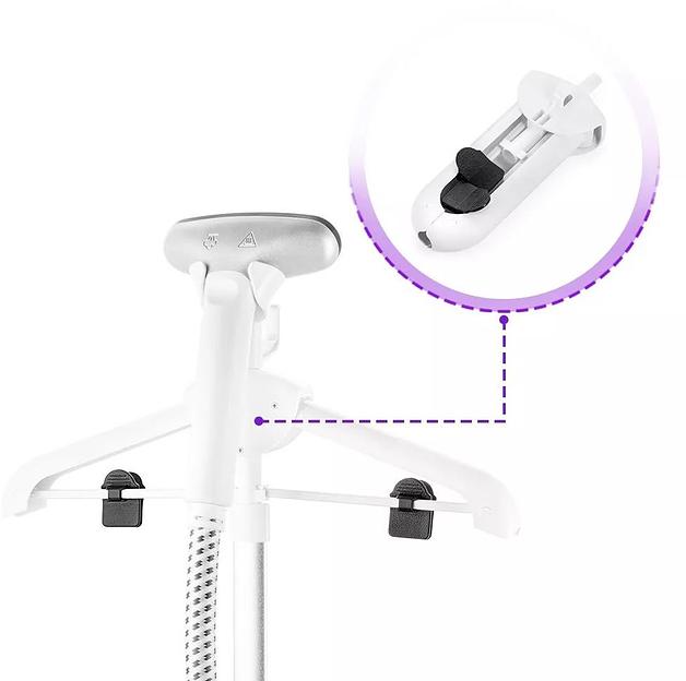 Отпариватель напольный Kitfort КТ-9155 2200Вт белый/черный фото 5