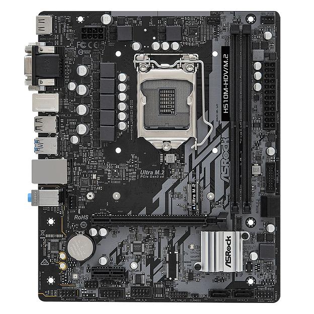 Материнская плата ASROCK H510M-HDV/M.2 SE, LGA 1200, Intel H470, mATX, Ret фото 2