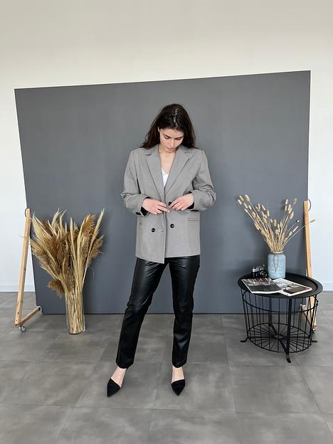 Женский пиджак оверсайз хб опт фото 3