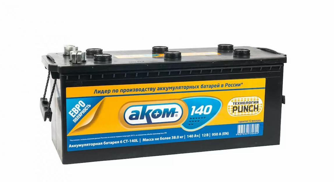 Аккумулятор Аком «6СТ-140 Аком euro» фото 1