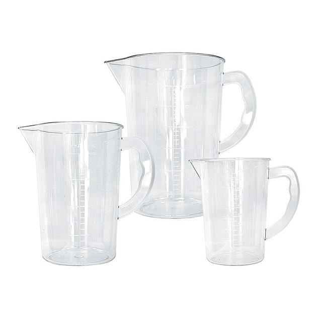 Кувшин мерный 1,0 л. прозрачный поликарбонат /1/ фото 1