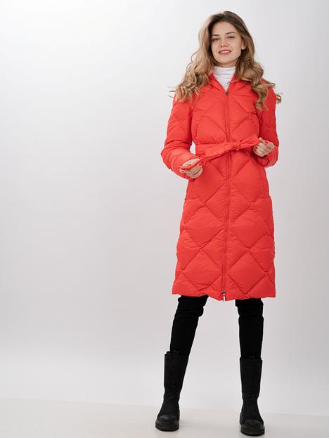 Пальто пуховое женское Барселона, красный, опт фото 1