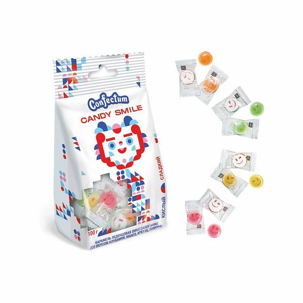 Карамель леденцовая Confectum «Smile Candy микс» 10х100 г ОПТ фото 1
