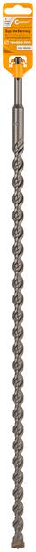 Бур по бетону, Profi Plus - двойная спираль, три пылеотводящие кромки, 16 x 600 мм фото 2