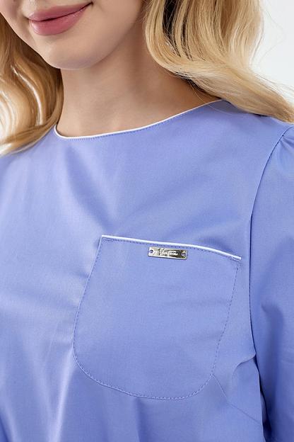 Блуза медицинская женская VF3-80-04-1, 3F+0F, опт фото 2