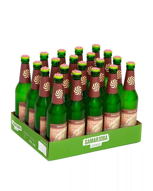 Лимонад «Gamarjoba» сливки 0.45 л ст/б, опт фото 2