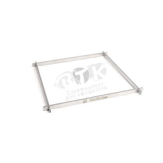 Рамка для конфет и шоколада 200х200х10 мм нержавеющая сталь фото 1