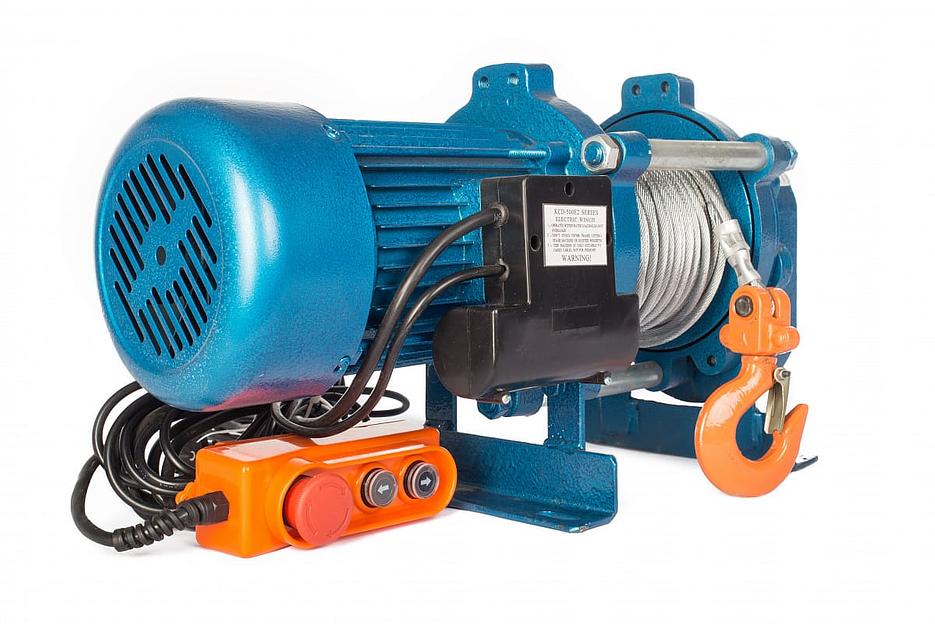 Лебёдка TOR ЛЭК-500 E21 (KCD) 500 кг, 380В, с канатом 100 м фото 1