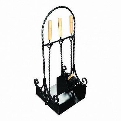 Набор для ухода за камином на подставке НКА-11-Ч фото 1